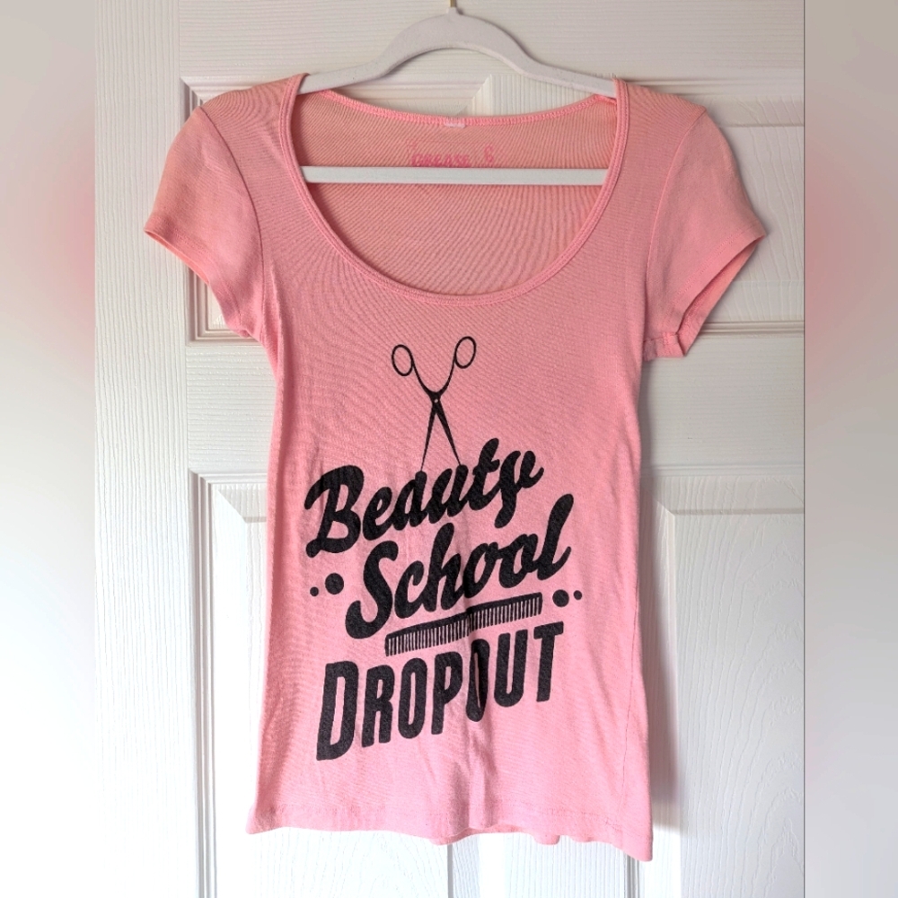 Grease Musical Beauty School Drop Out Scoop T-Shirt